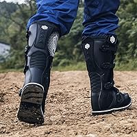 Vista 8 de ILM Botas de motocicleta impermeables ATV Motorcross Dirt Blike para hombres, modelo MX3