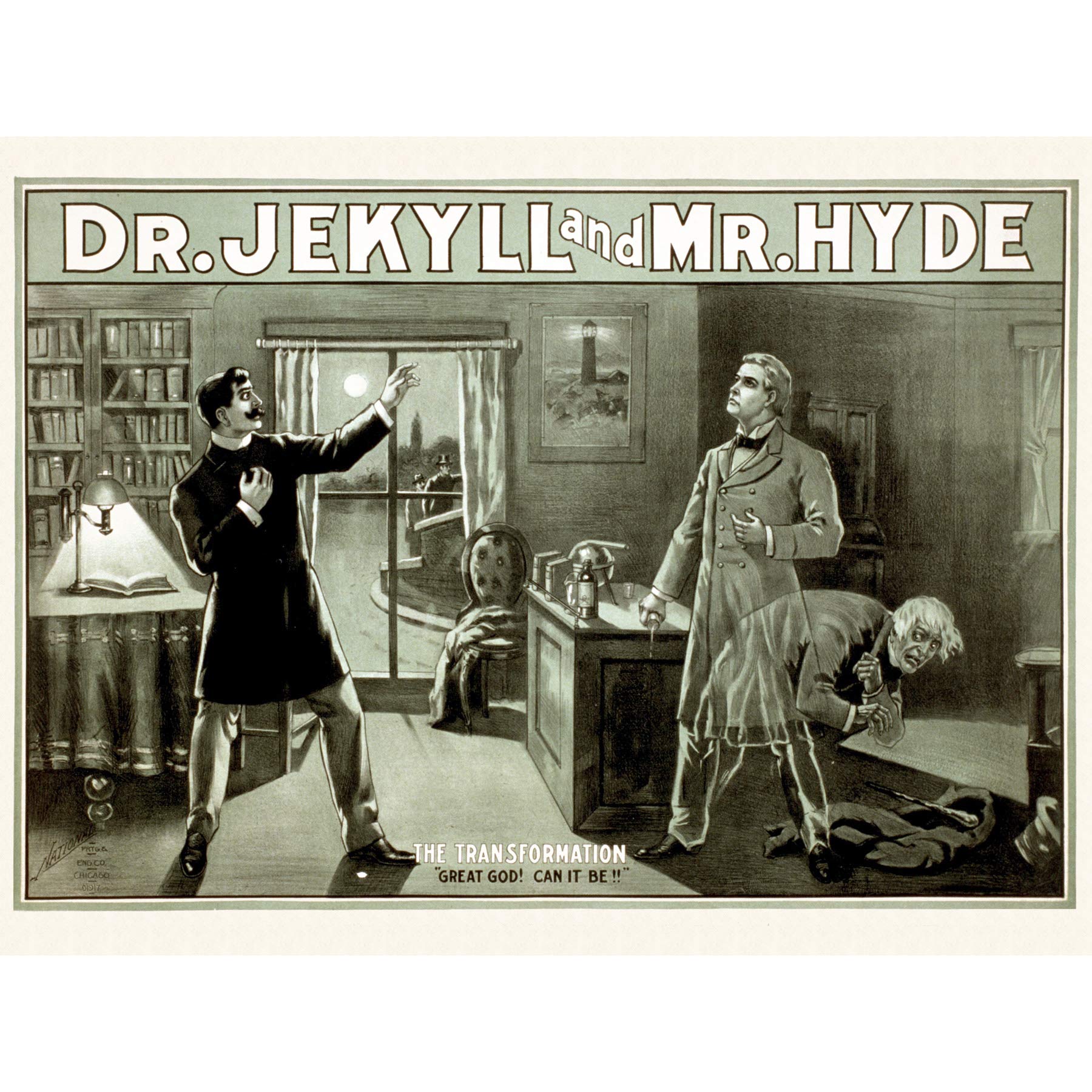 National Chicago Jekyll Hyde Theatre Show Advert Extra Large XL Wall Art Poster Print