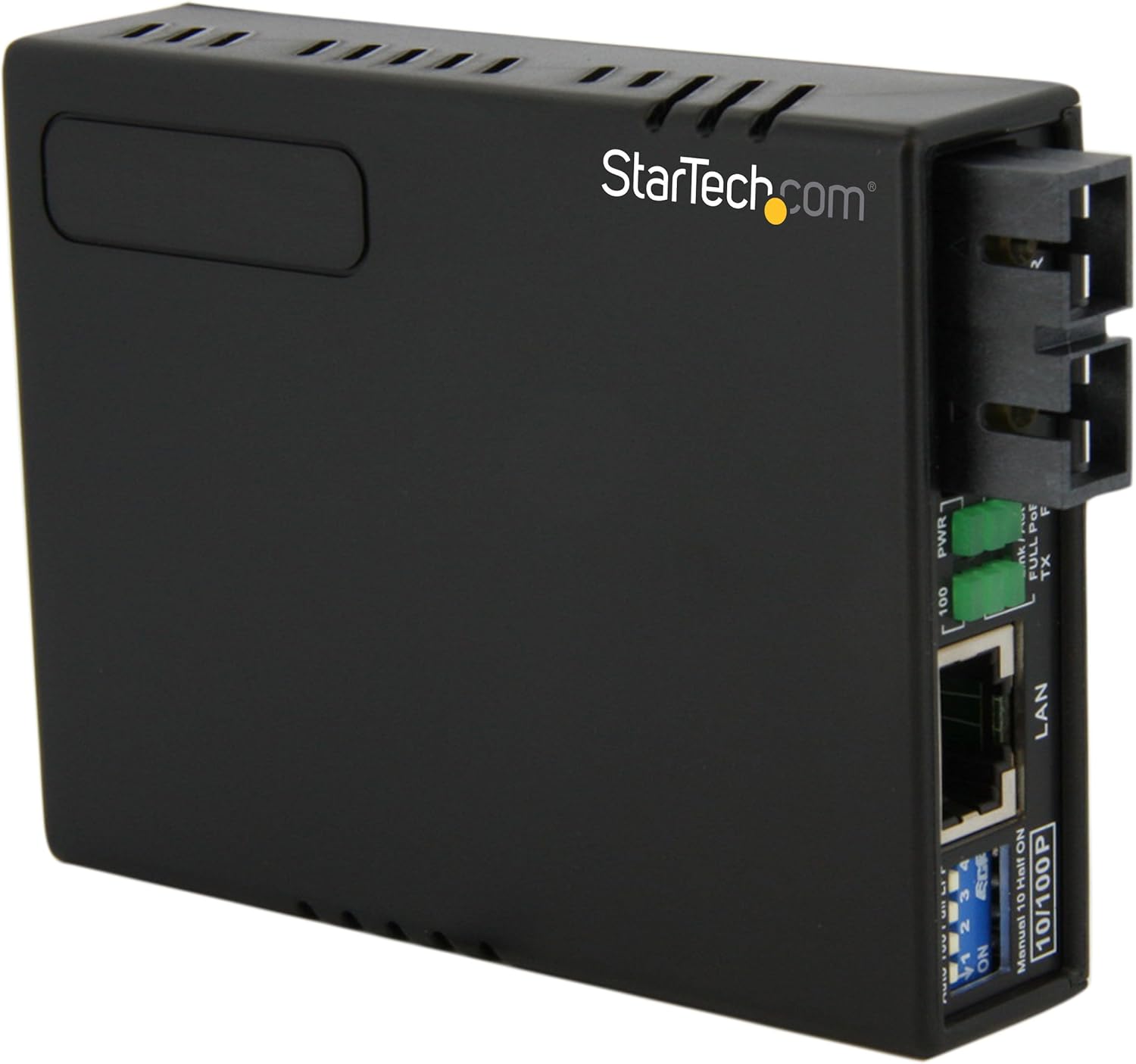 StarTech.com Multimode (MM) SC Fiber Media Converter for 10/100Mbps Network - Ethernet to SC MM Fiber Media Converter - 2 km / 1.2 m, TAA (MCM110SC2)
