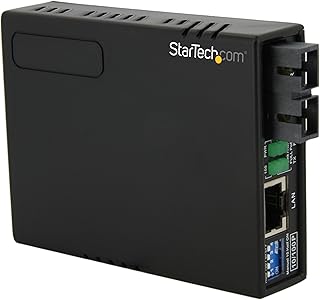 StarTech.com 2 km Fiber Media Converter - 10/100Mbps Ethernet - Multi Mode SC Fiber - PoE - Ethernet Media Converter (MCM110SC2P)