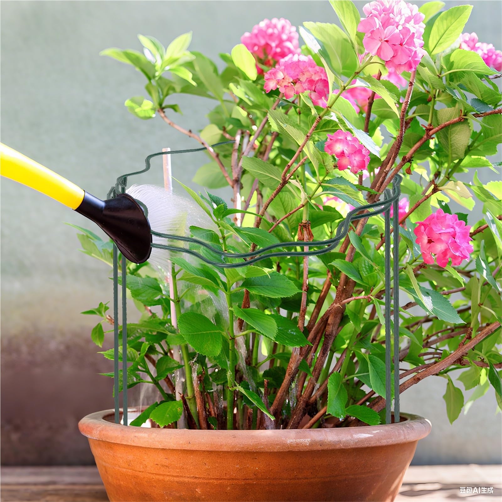 Tuteur Plante Lot de 6 Supports tiges Plantes en Forme ondulée for Pot d'intérieur et d'extérieur pour Le Jardin(20X35CM)