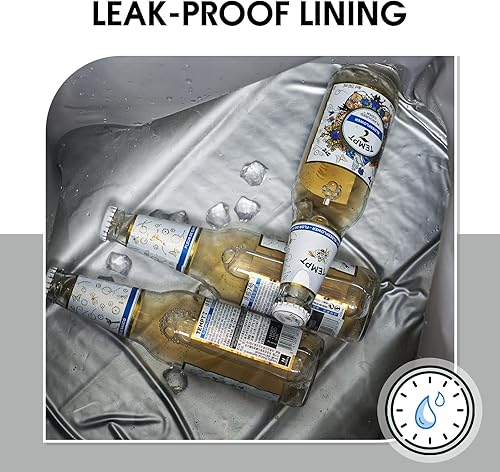 Miniatura 6 de Ceneda Bolsa térmica grande para 40 latas, aislada, suave, a prueba de fugas, bolsa de viaje para playa, viajes, camping, almuerzo para mujeres y