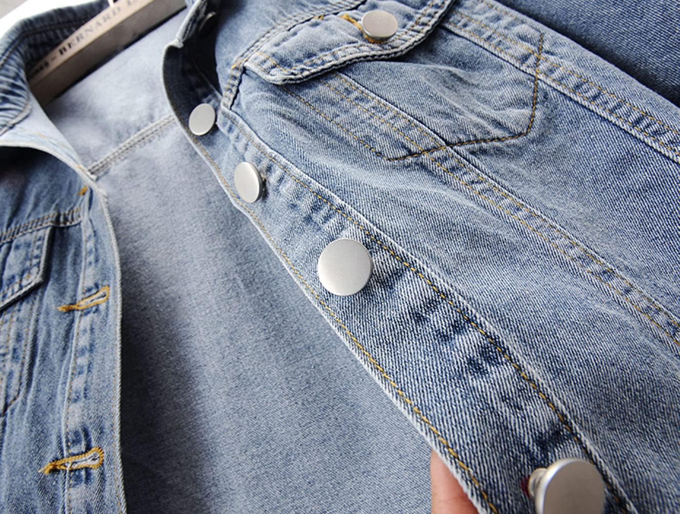 BlueFire2015 Women's Short Sleeve Denim Jacket Lightweight