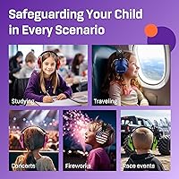 Vista 61 de Vanderfields Kids Ear Protection Earmuffs - Noise Cancelling Headphones for Kids, Autism, Toddler, Children