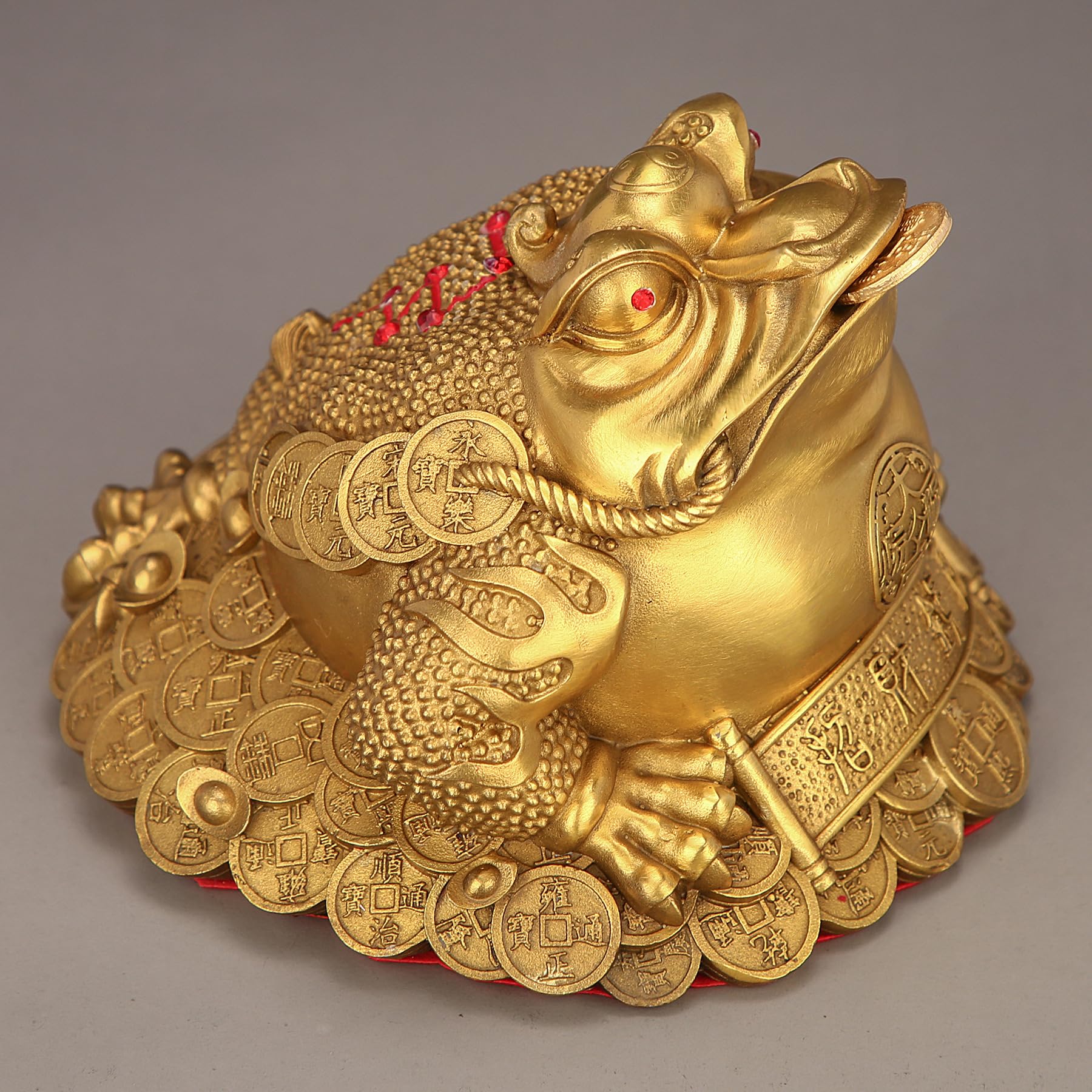Golden Three-Legged Toad Feng Shui Figurine XL