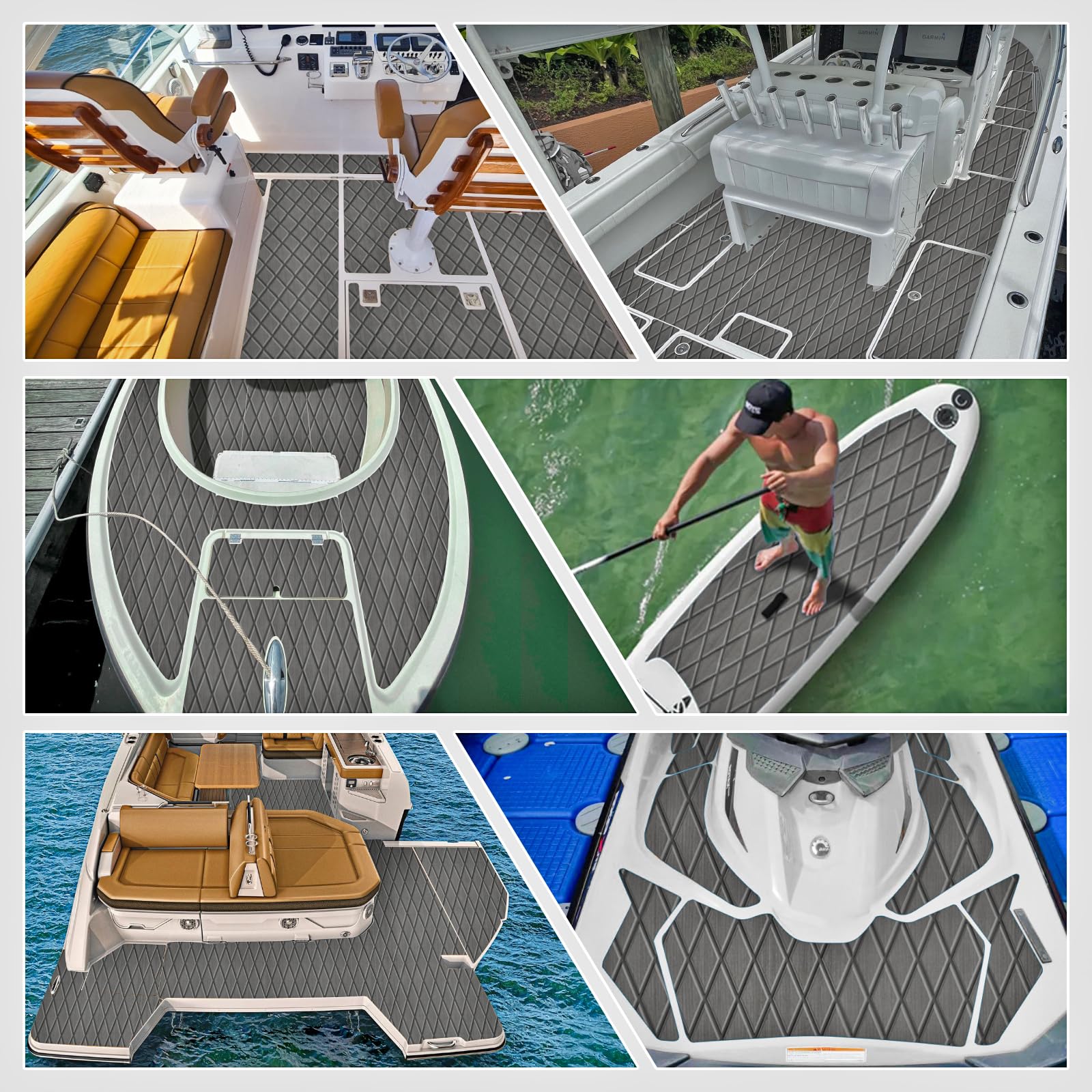Snapklik.com : Boat Flooring EVA Foam Boat Decking 95