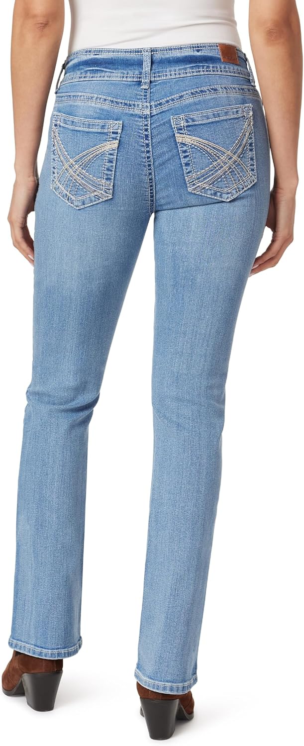 WallFlower Luscious Curvy Bootcut Jeans for Women, Mid-Rise Insta Stretch Denim, Size-Inclusive Juniors Jeans, Sizes 0 to 24 - Image 2