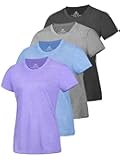 Women's Short Sleeve Moisture Wicking Athletic Gym T-Shirts Workout Shirts for Women Dry-Fit Summer Tops