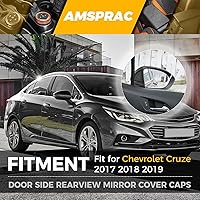 Vista 2 de Tapas para espejos retrovisores laterales de puerta, cubiertas de espejo exterior, tapas de espejo lateral compatibles con Chevrolet Cruze