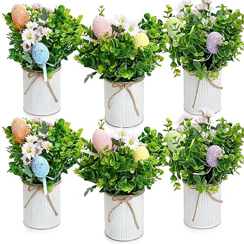 Spring Easter Table Decorations Centerpieces – Set of 6 Pre-Made