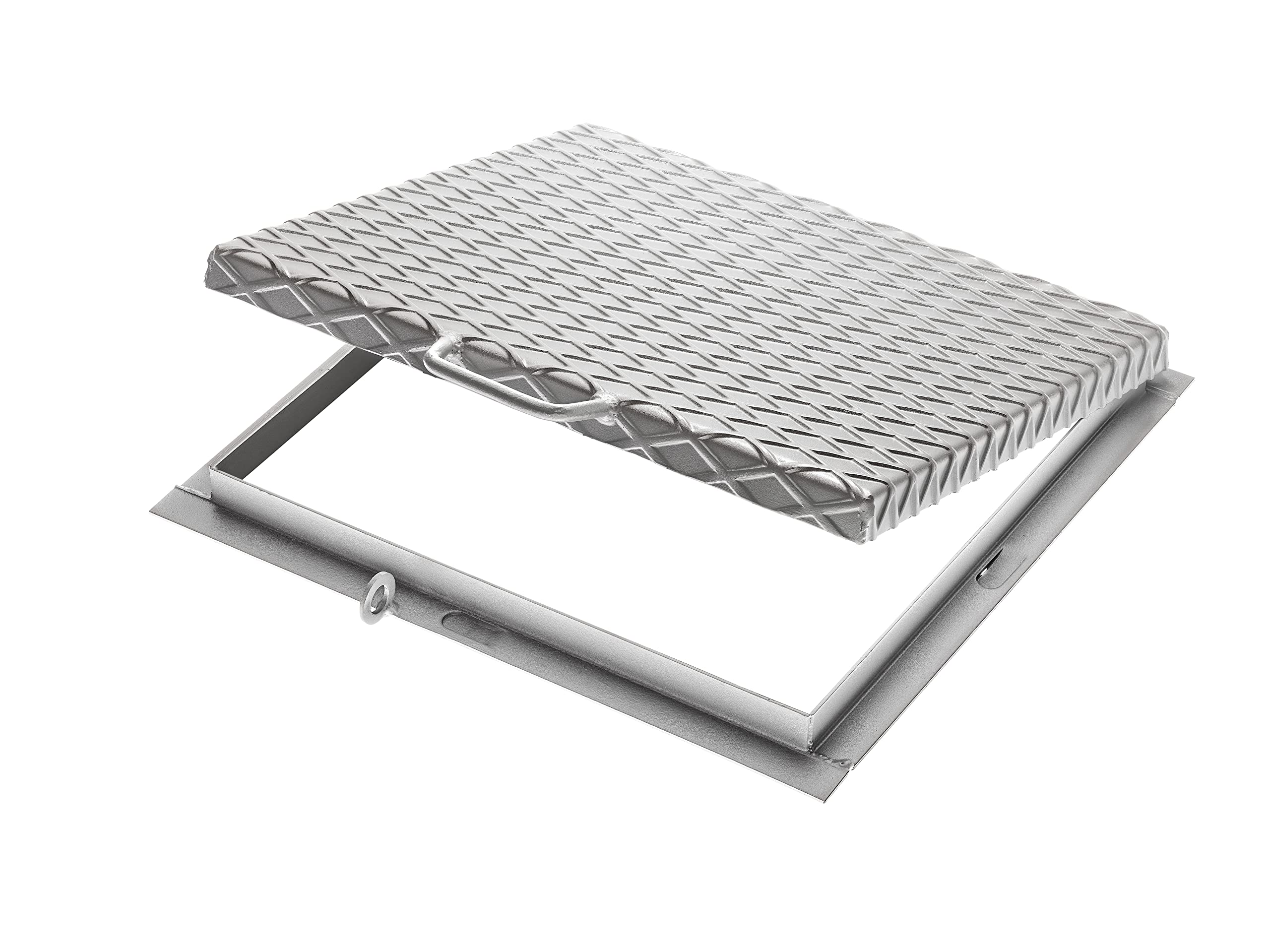 Copricistema In Acciaio Zincato 70x70 Cm - Per Vasche Interrate, Chiusura A Baionetta - Foto 10