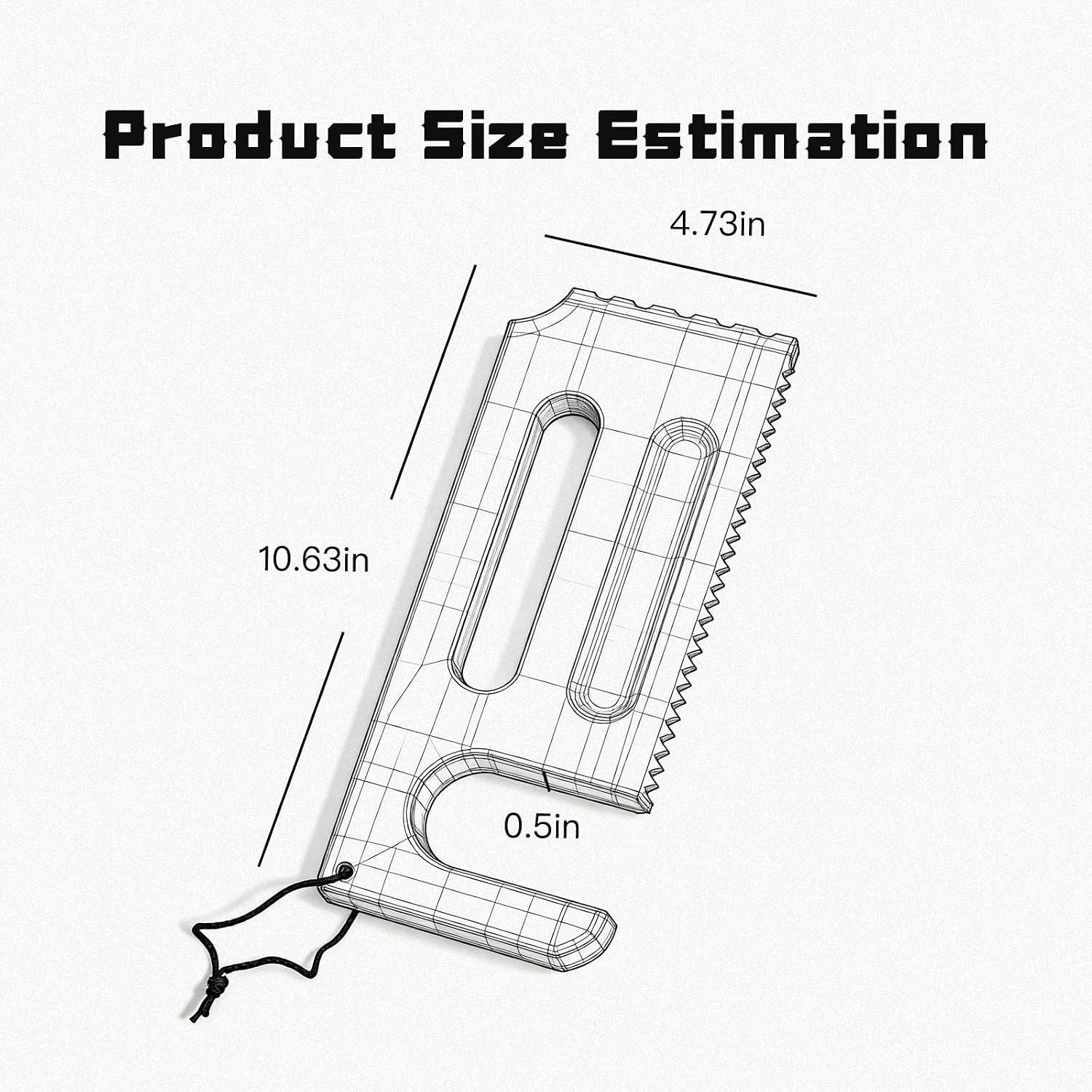 Wood Grill Scraper, Brush Natural Hardwood BBQ Cleaner, Safe for Grill Grates, with Built in Lanyard Hanging Loop for Outdoor BBQ Camping image 2