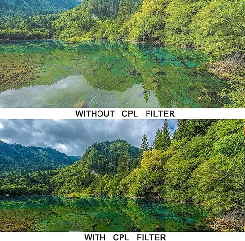 Miniatura 8 de QKOO Kit de accesorios universales para GoPro Hero 9101112 negro  Juego de filtros de lente profesional de 2.047 in (CPL + UV + ND2 + ND8 + Star 8 +