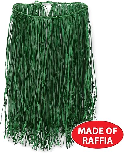 Miniatura 4 de Beistle Falda Hula de rafia extra grande suministros para fiesta color verde