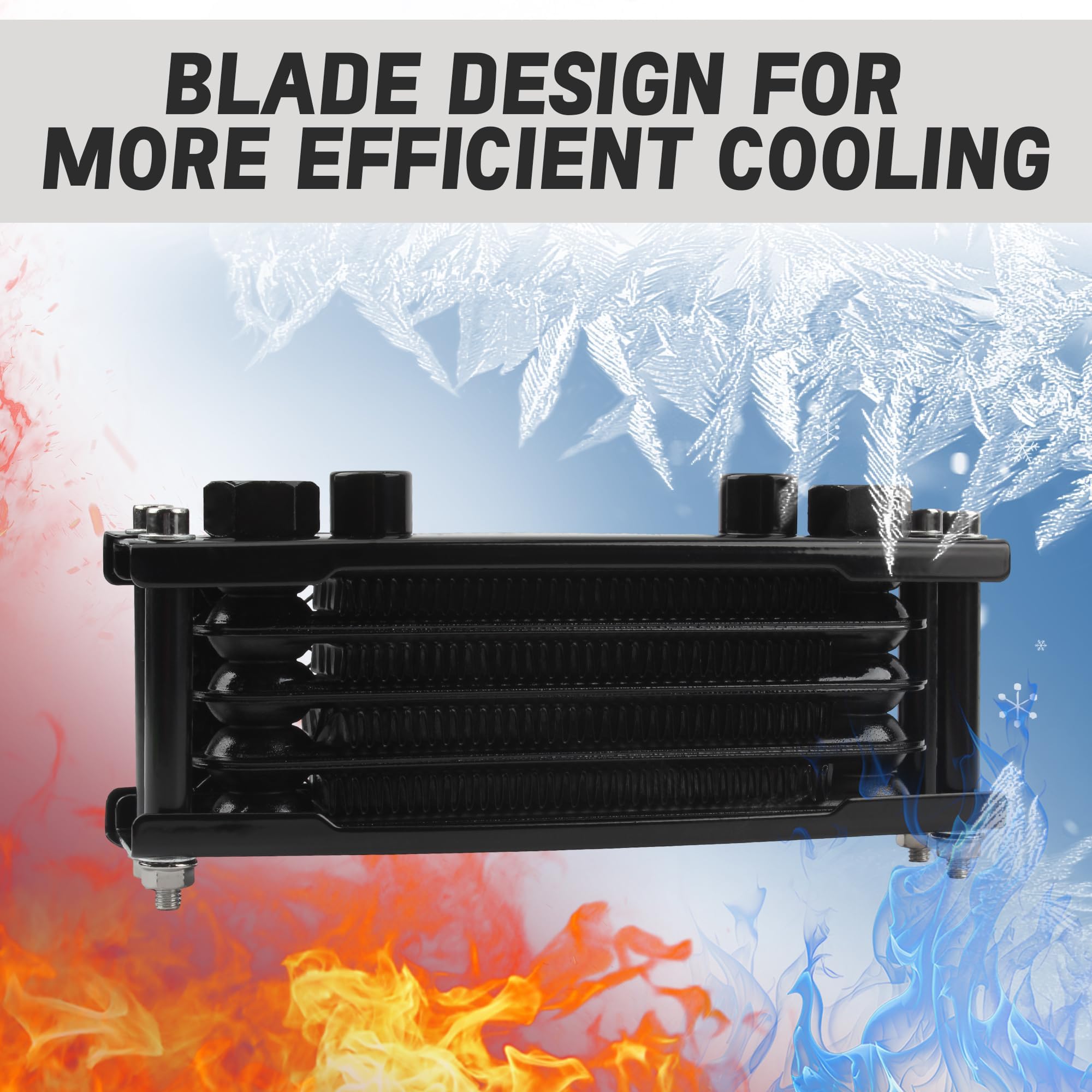 Engine Heat Dissipation Motorcycle Oil Cooler Radiator - Stainless ...