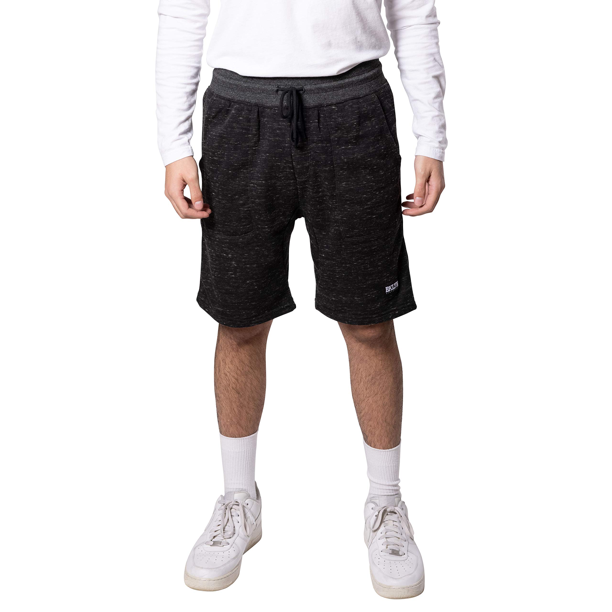 BROOKLYN ATHLETICSMen's Jogger Shorts Casual Lounge Drawstring Knit Short