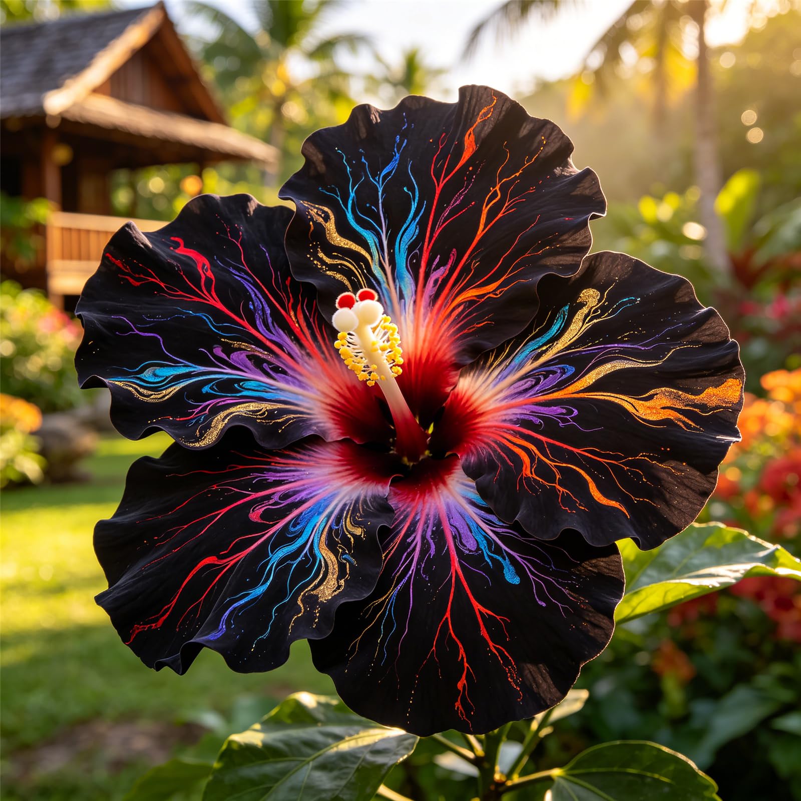 Perennial Hibiscus Bulbs for Planting UK-Rare-Grow Well-Mix Color-Excellent Display-Suitable for Indoor & Outdoor-1Bulbs-C