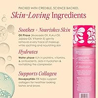 Vista 6 de Grande Cosmetics Makeup Remover - Removes Water & Oil-Based Makeup, Dissolves Long-Wear & Waterproof Formulas (3.4 fl oz)