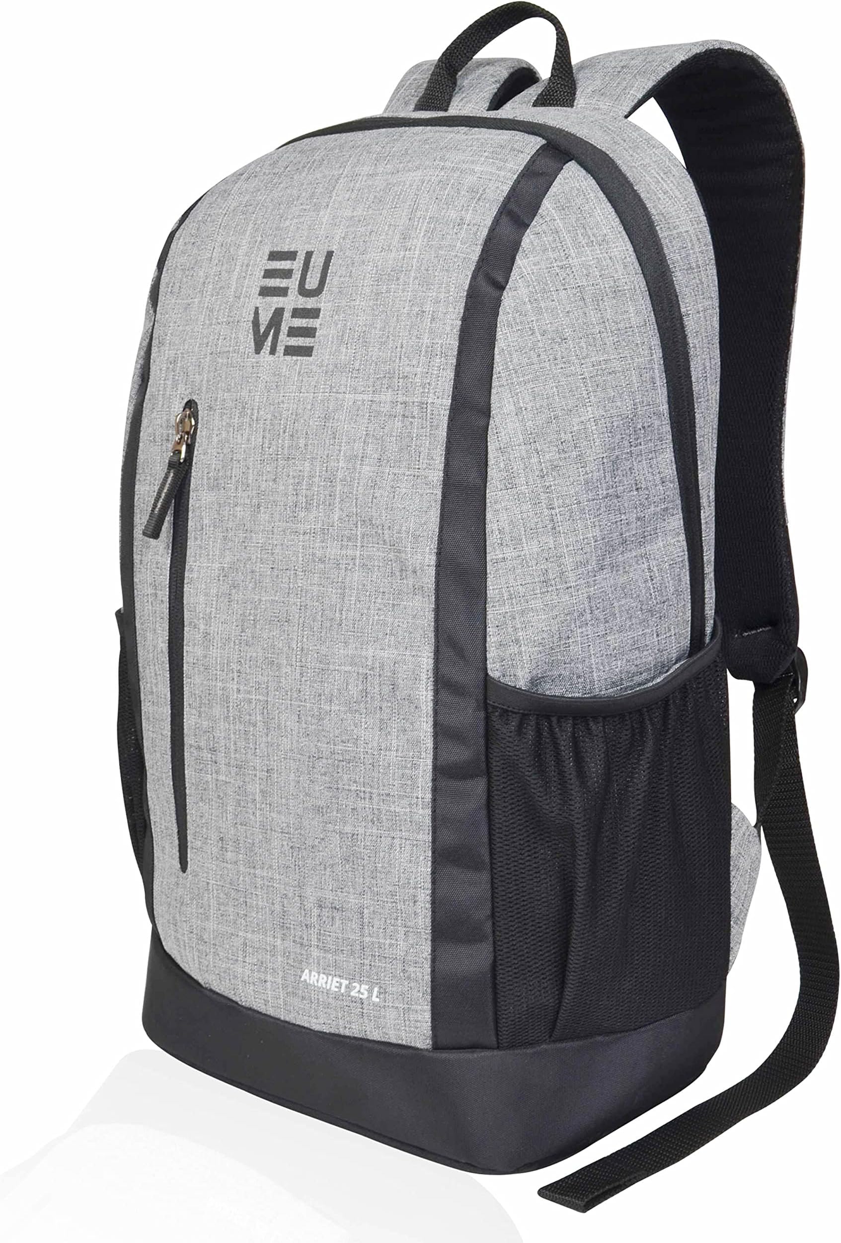 EUME Arriet 25L Water Resistant Laptop Bag/Backpack for Laptop/MacBook up to 15.6 inches for Office/Travel/College for Men and Women with 3 compartments (Grey)