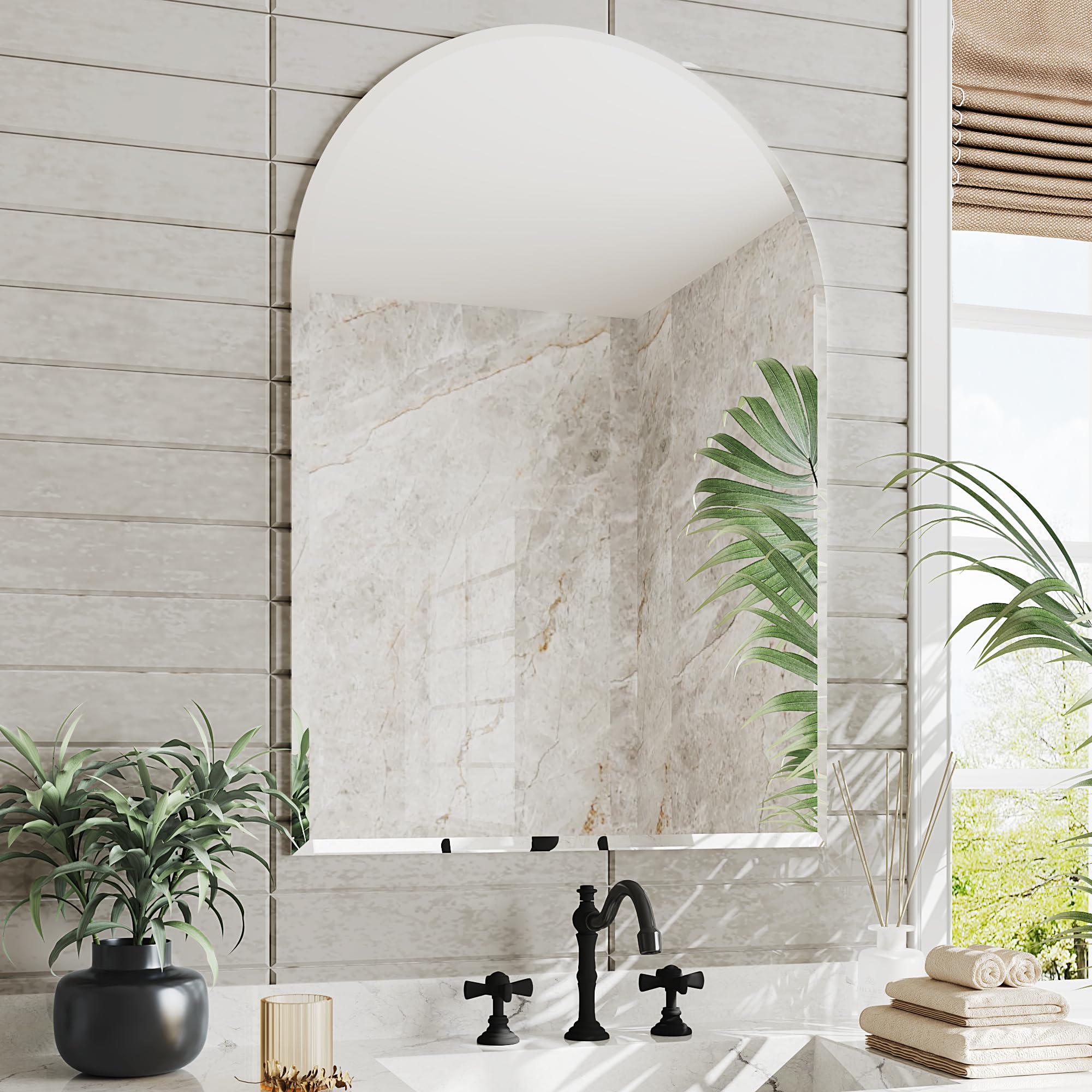 AUYHM Arched Wall Mirror