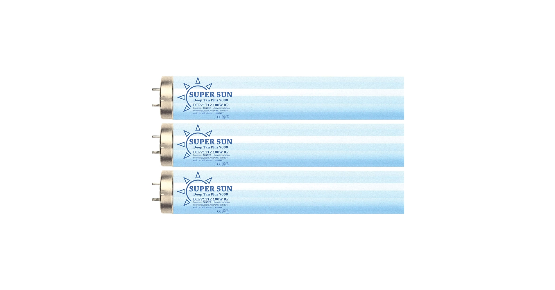Super Sun Deep Tan Plus 7000 F71T12 100W Bipin Tanning Lamps