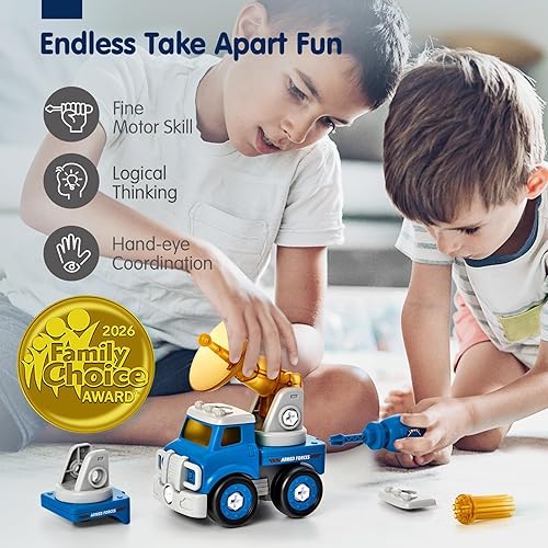 Vista 3 de CubicFun - Juguete de robot-vehículo para desmontar, 5 en 1, juguetes de construcción para niños de 5 años, multicolor