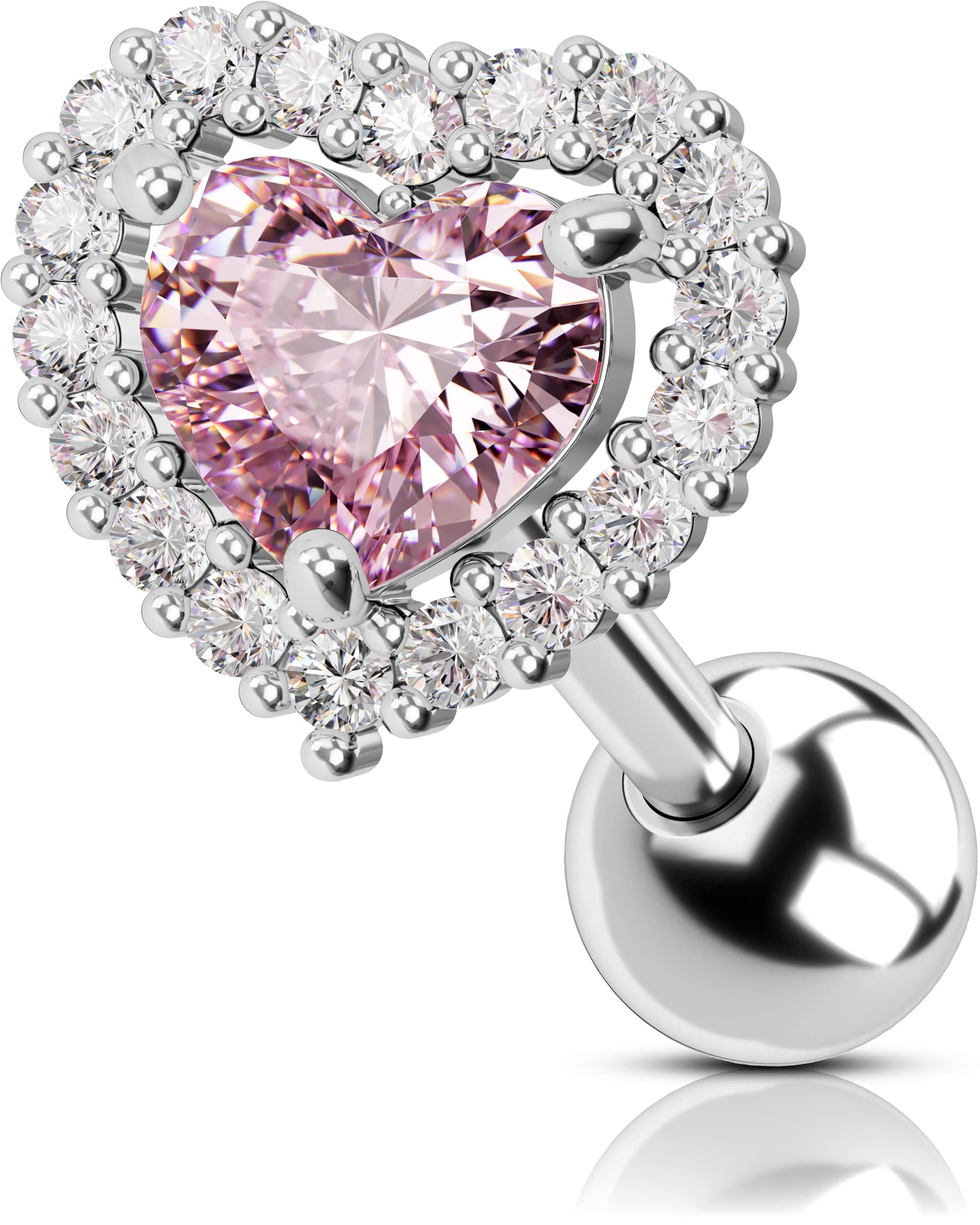 Bijoux Piercing Hélice/tragus 16G - 14K Plaqué Or, Acier Inoxydable, Pack Avec Clous Et Chaînes