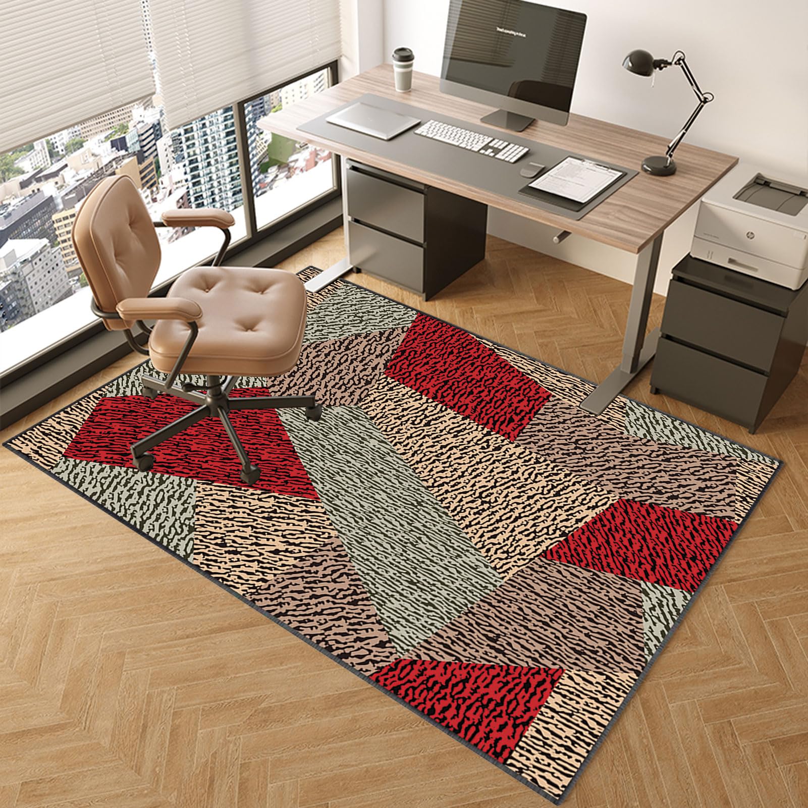 Tapis De Chaise De Bureau, Tapis De Sol Bureau Tissu, Protège Le Sol, Pour Sols Durs, Stratifié, Carrelage, Tapis De Chaise Gaming, Tapis Pour Chaise De Bureau Avec Lavable Antidérapant 100 X