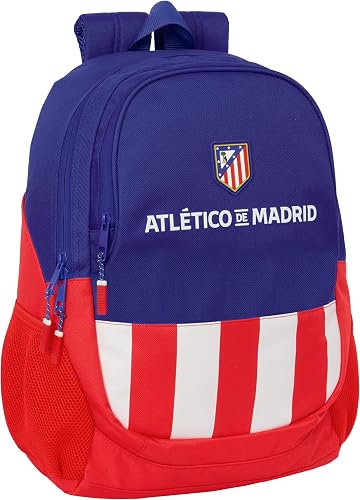 Safta ATLÉTICO DE MADRID - Mochila Escolar Infantil, Ideal para Niños de Diferentes Edades, Cómoda y Versátil, Calidad y Resistencia, 32x16x44 cm