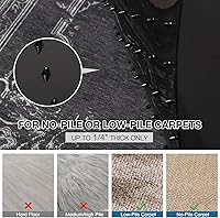 Vista 4 de Chair Mat for Carpet, 36" x 48" Desk Chair Mat for Carpeted Floors, Non-Slip Office Vinyl Mat for Carpet with Studded, Easy Glide Heavy Duty Floor
