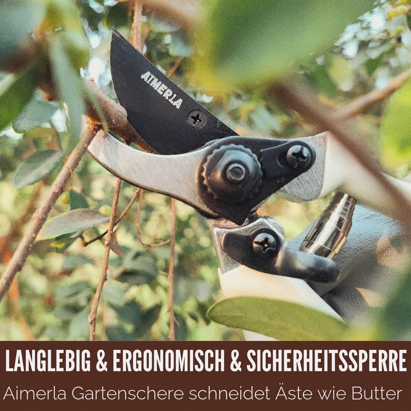 Aimerla Gartengeräte-Set mit 9 robusten Gartengeräten mit rutschfestem Gummigriff mit großer Gartentasche für Werkzeuge, langlebige Handwerkzeuge für Gartenarbeit, Jäten, Gartenarbeit, Geschenke für