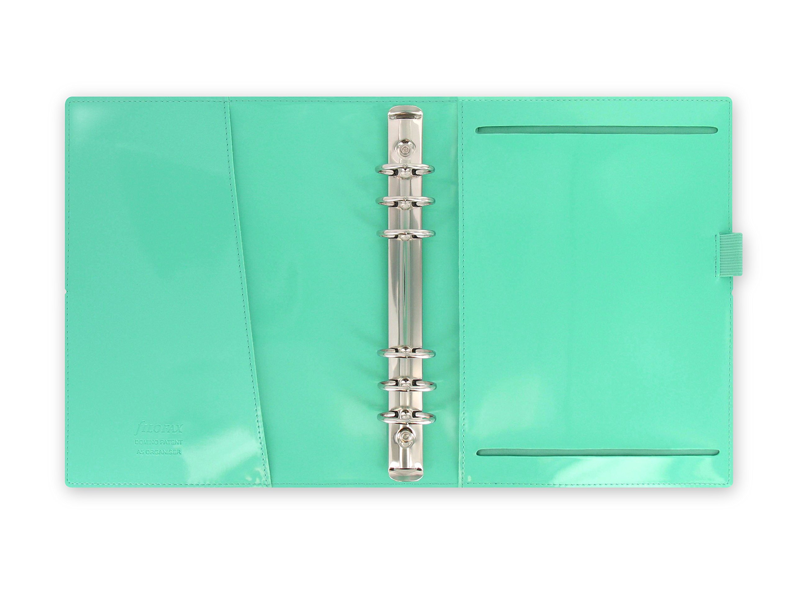 Filofax Domino Patent A5 Organiser - Turquoise - Image 2