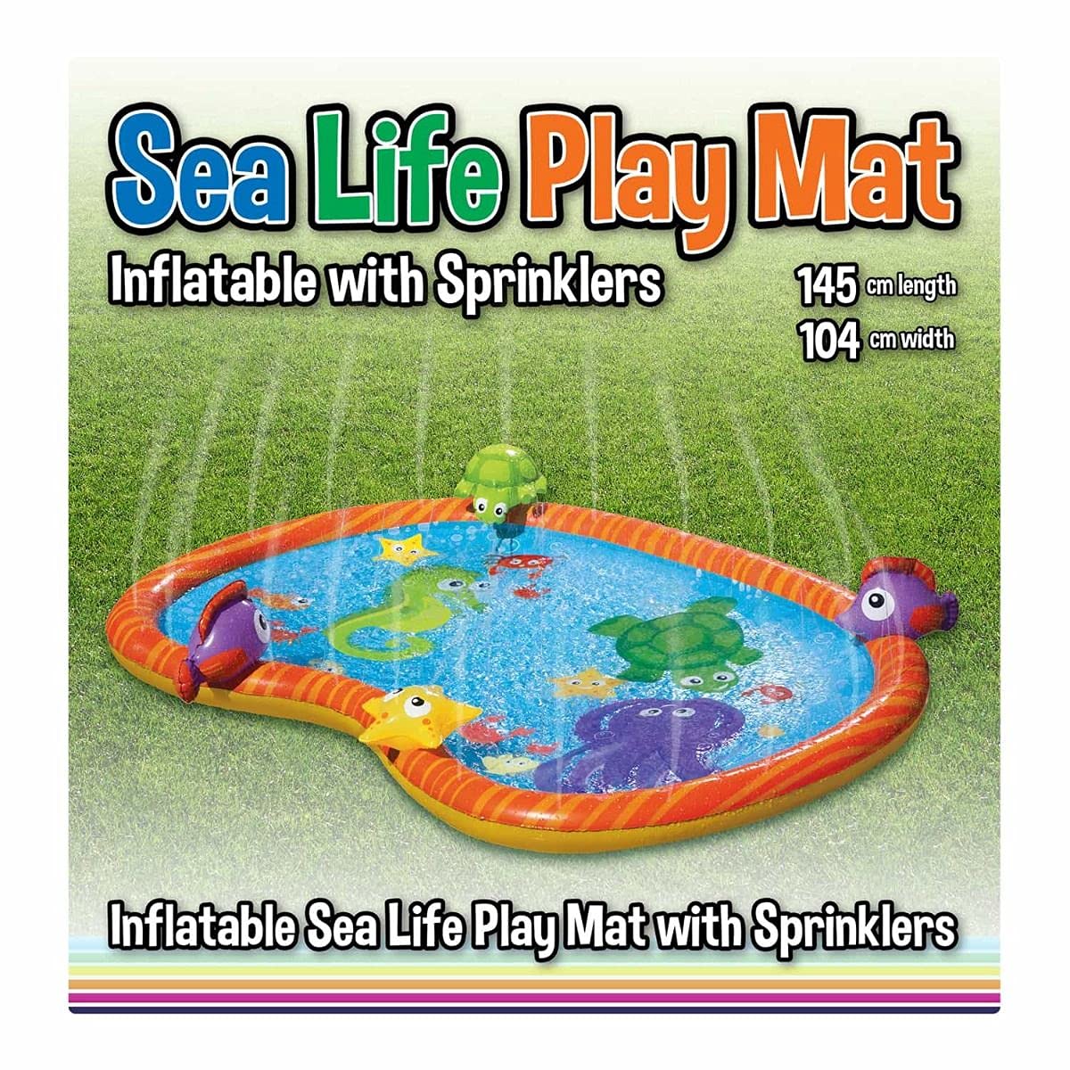 Tapis d'arrosage, tapis de jeu d'eau, tapis gonflable portable durable pour arroser et éclabousser, pataugeoire, piscine, été, jouets de pulvérisation essentiels pour enfants, extérieur