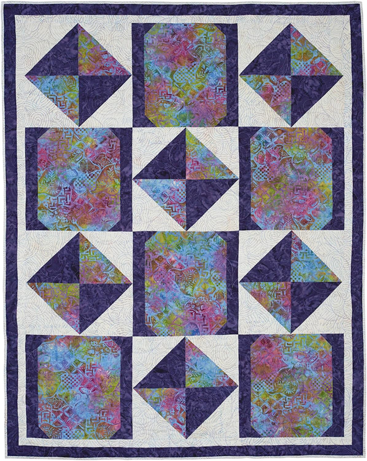 Fabric Café Big Block Trapunte da 3 yard - 8 modelli di trapunta facili con blocchi grandi per mostrare i tuoi tessuti preferiti - Veloce, adatto ai principianti, 3 opzioni di dimensioni - Libro