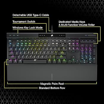 Corsair K70 RGB PRO Mechanical Gaming Keyboard with Cherry