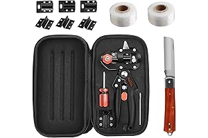 FUNTECK 2-in-1 Plant Grafting Tool Kit for Flawless Fruit Tree Grafting