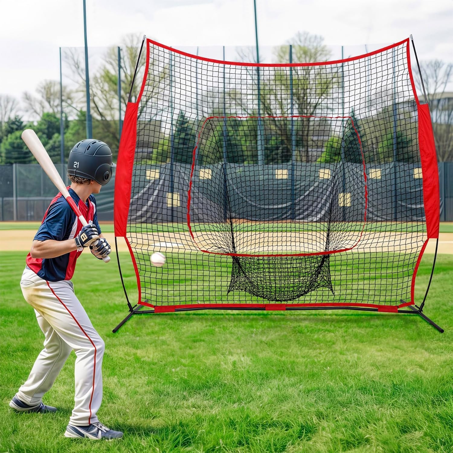 Amazon | JungleA 野球ネット 練習用 屋外 折り畳み式 野球ネット 自宅