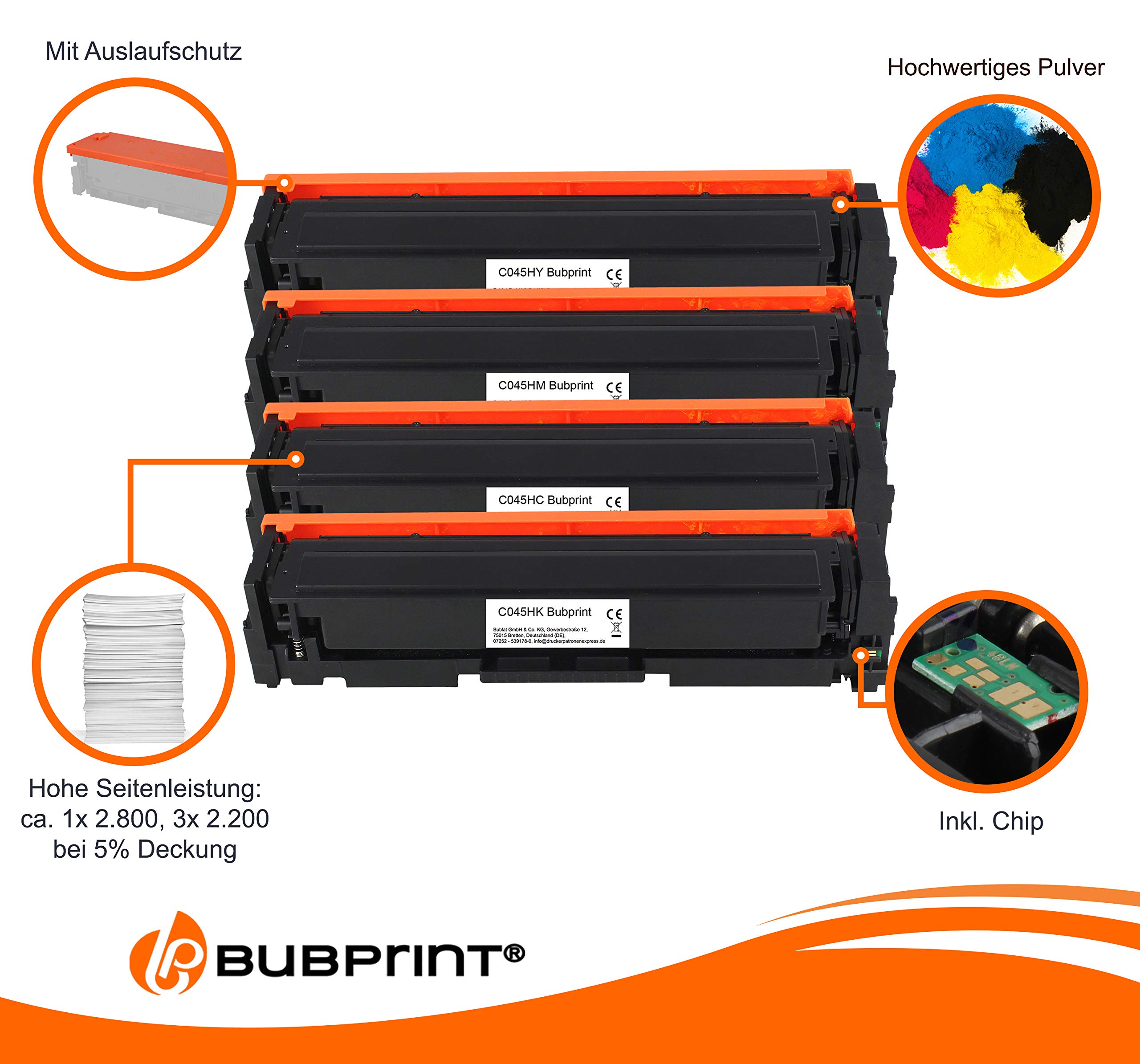 Pack de 4 TONER EXPERTE® Compatibles 045H 045 Cartuchos de Tóner Láser para Canon i-SENSYS MF631Cn, MF633Cdw, MF635Cx, LBP611Cn, LBP613Cdw, imageCLASS MF632Cdw, MF634Cdw, LBP612Cdw Pack de 4 TONER EXPERTE® Compatibles 045H 045 Cartuchos de Tóner Láser para Canon i-SENSYS MF631Cn, MF633Cdw, MF635Cx, LBP611Cn, LBP613Cdw, imageCLASS MF632Cdw, MF634Cdw, LBP612Cdw