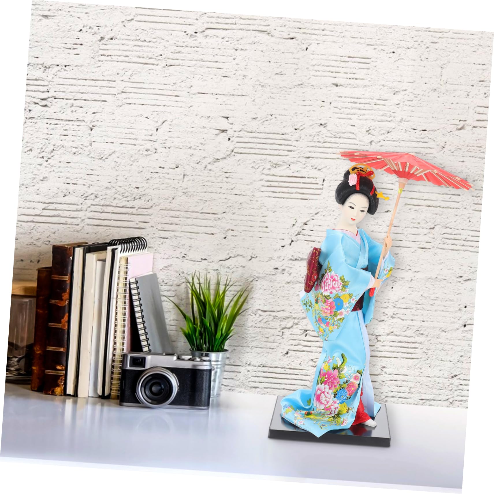 Garneck Japońska lalka gejsza ozdoba kimono figurka tradycyjna japońska dekoracja do domu i sklepów kolekcjonerska azjatyckie rzemiosło prezent dla przyjaciół