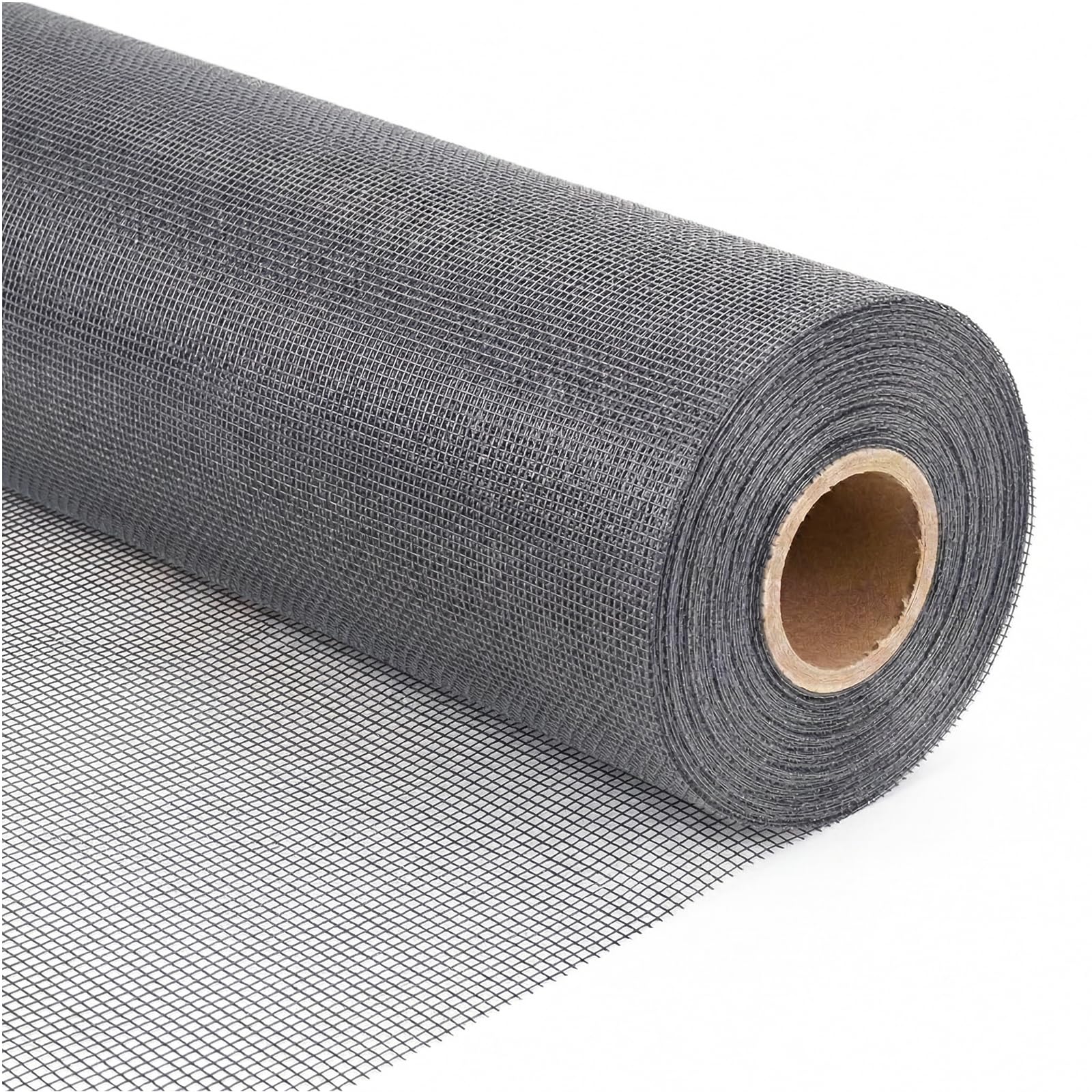 window screen mesh, fiberglass window screen, screen door mesh, windows screens and screen door replacement, patio screen mesh (gray, 48inches x100feet)