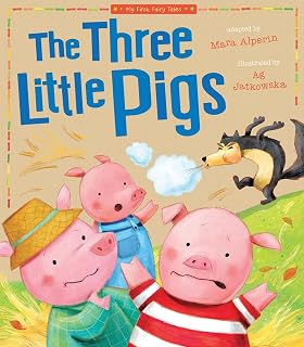 Three Little Pigs: My First Fairy Tales by Tiger Tales - Humorous Kids Book Ages 3-7 with Colorful Art