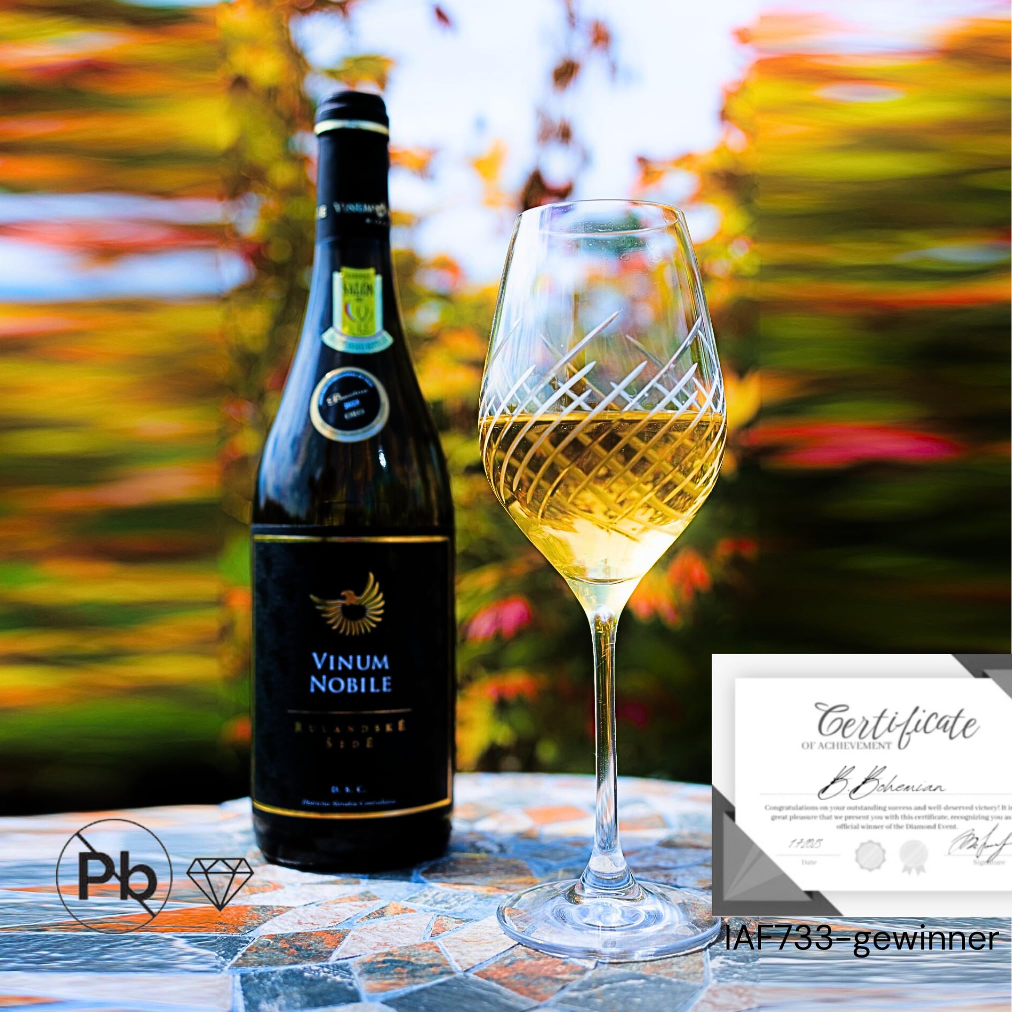 4er-Set Weingläser Windy, Weißweingläser 360 ml, Poliertes und mattes handgeschliffenes Kollektion Cristallin Glas (360ml)