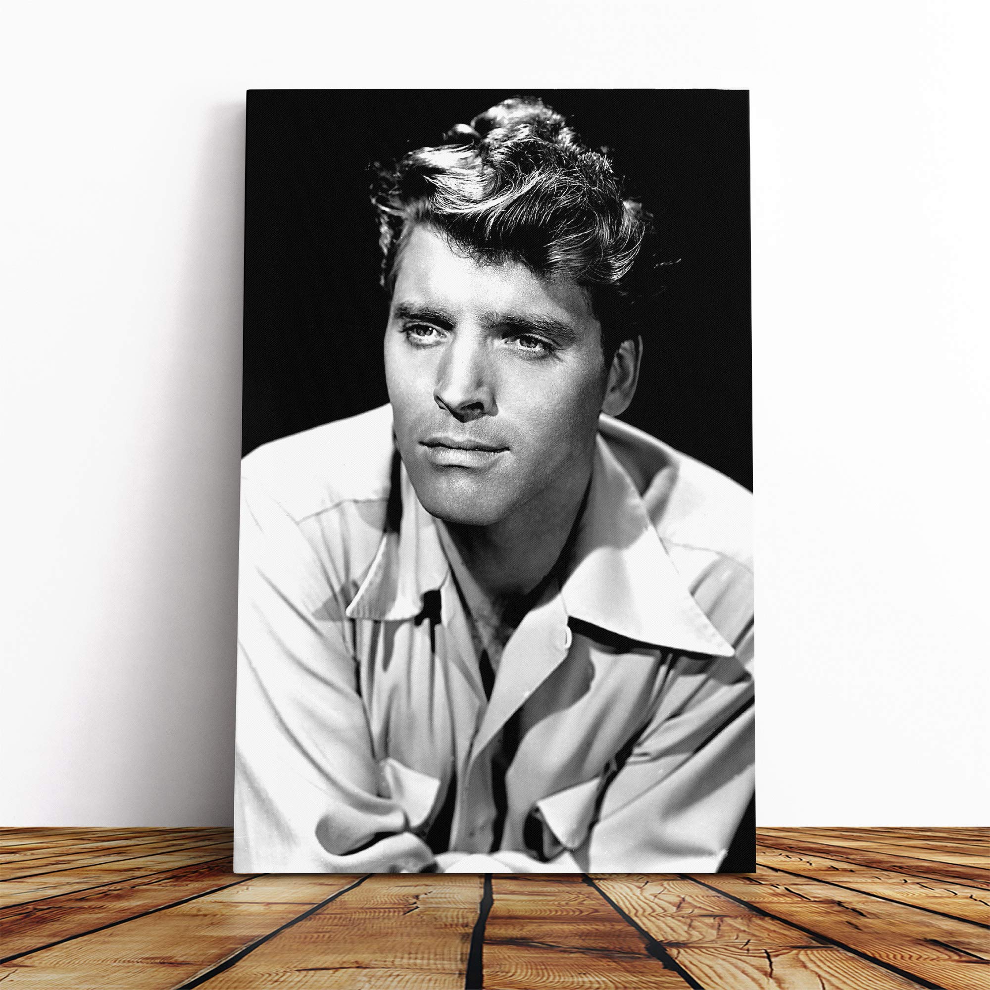 Burt Lancaster Canvas Print | Gallery Wrapped 30mm Frame Wall Art | 20x14 inches | Ready to Hang | Modern Picture | Living Room Bedroom Lounge Office