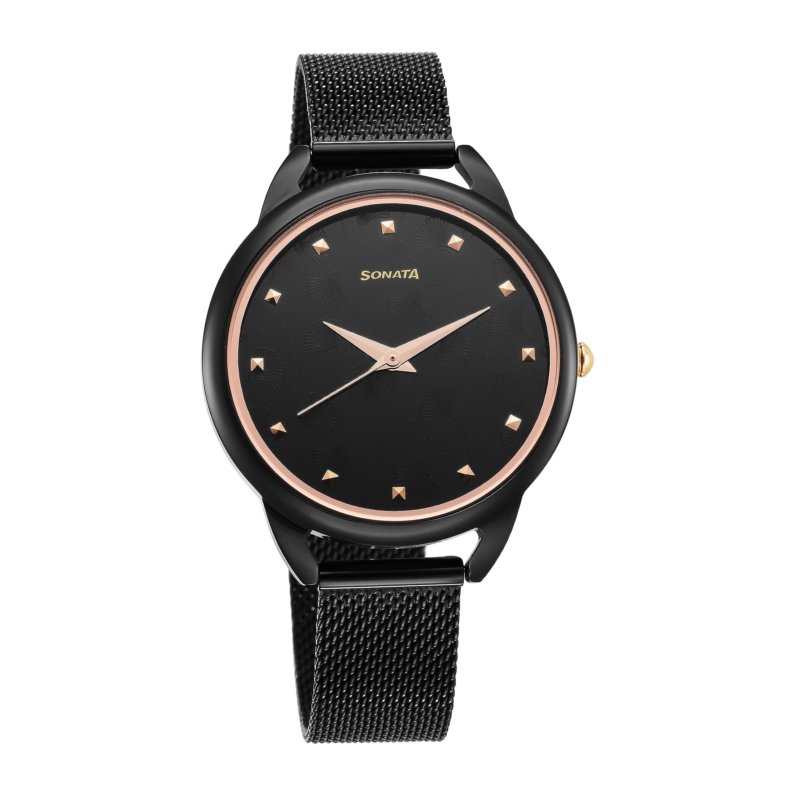 Sonata Wedding Quartz Analog Black Dial Stainless Steel Strap Watch for Women-NS87051KM01 (B0CDXNBVG5) Amazon Price History, Amazon Price Tracker