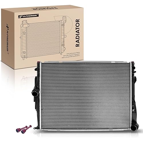 A-Premium Engine Coolant Radiator Compatible with BMW Models - 128i 2008-2013, 325i 2006, 328i 2007-2013, 328i xDrive 2009-2013, 328xi 2007-2008, 330Ci, 330i, 330xi, M3, Z4 - Replace# 17117542199