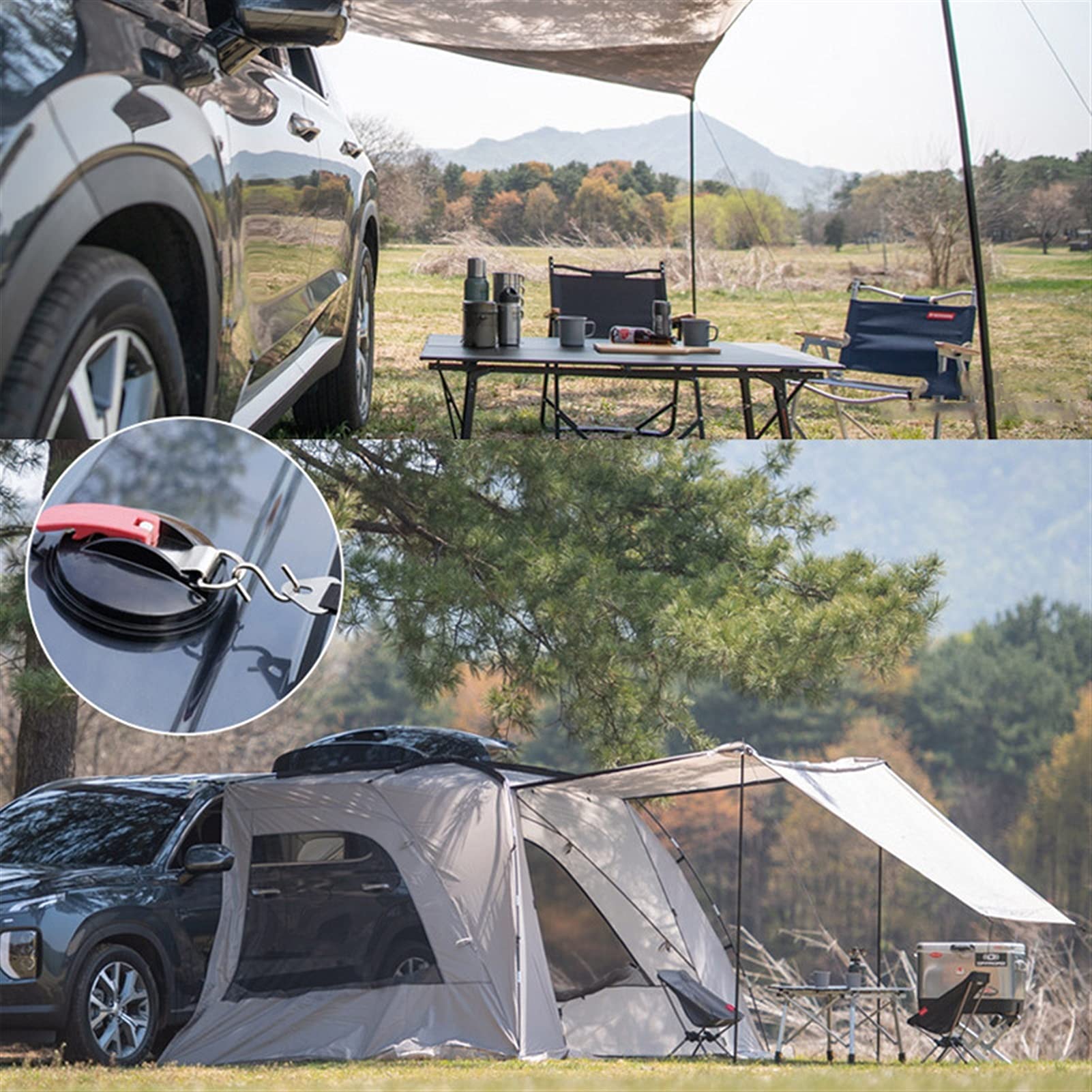 saugnapf tarp 2 stücke Heavy Duty Platte Anker Camping Zubehör für Auto Side Markise Outdoor Camping Getriebewerkzeug 147 Auto & Motorrad Color:Yellow/Blue MOSKY Camping Village mit Wasserpark