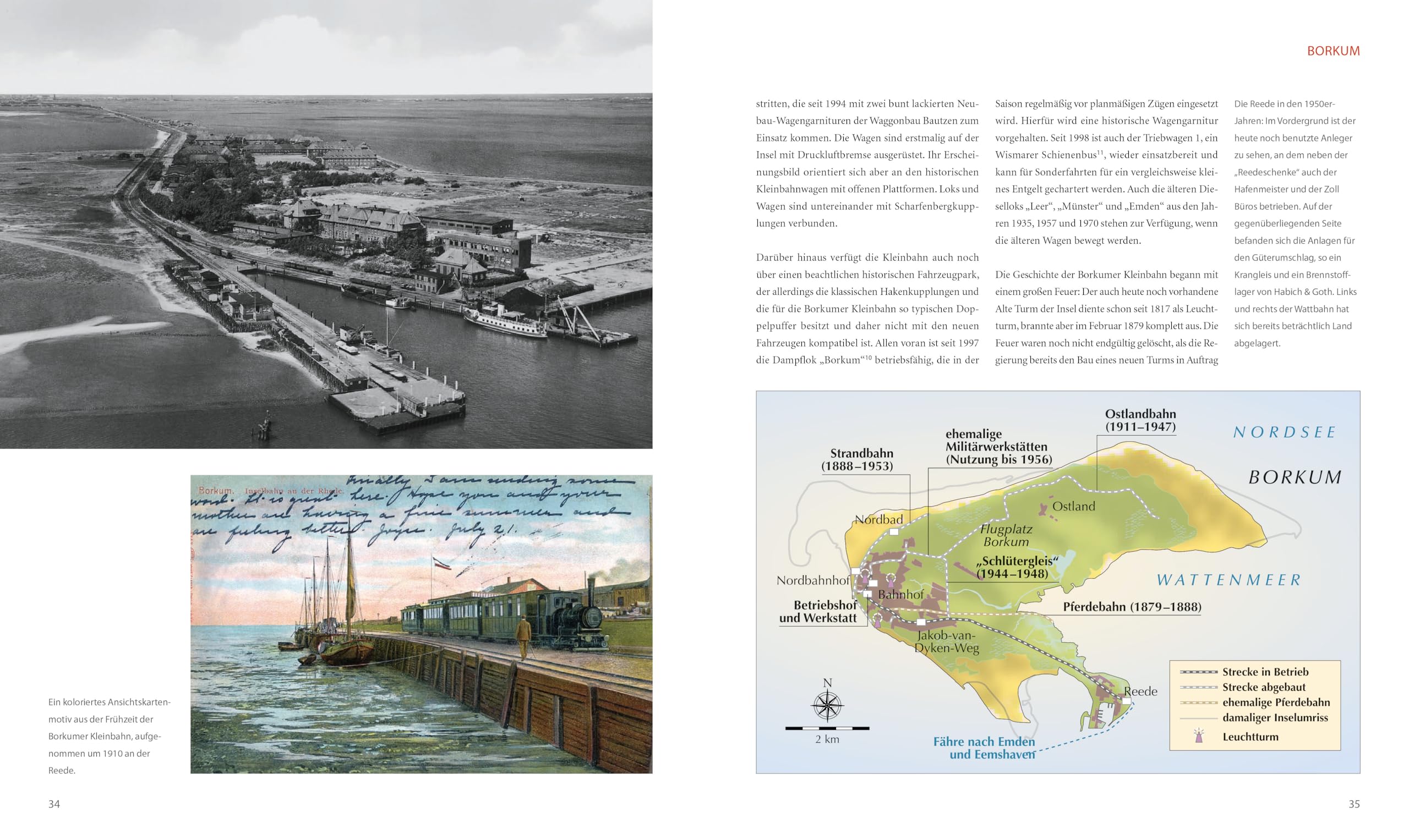Eisenbahn Bildband über die Deutschen Eisenbahnen der Nordsee: Inselbahnen der Nordsee - Borkum, Juist, Baltrum, Langeoog, Spiekeroog, Wangerooge, ... Spiekeroog, Wangerooge, Halligen, Amrum, Sylt