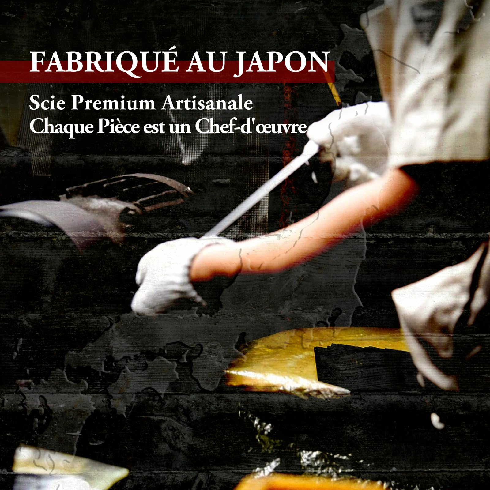 SUIZAN Ryoba Scie Japonaise Double Tranchant 210mm pour Bois Dur - Scie à Traction Professionnelle Scie à Main Outils de Menuiserie