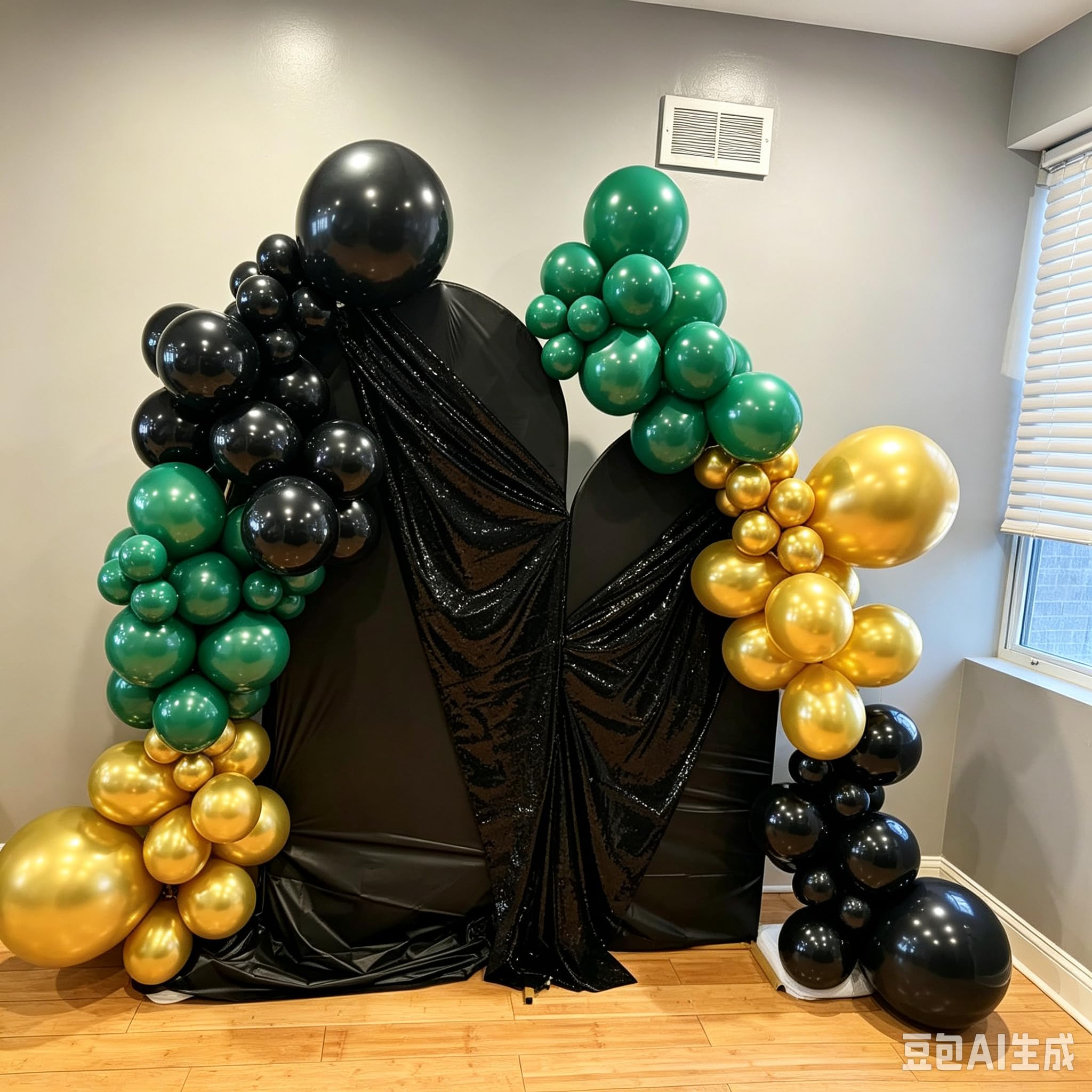 Kit di supporto per arco di palloncini, 2,5 m e 1,5 m, pieghevole, kit per arco a palloncino
