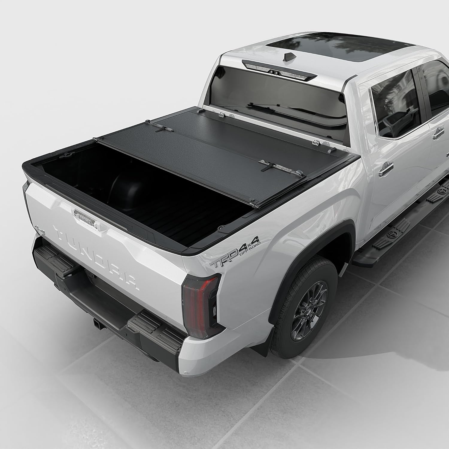 Toptiny Low Profile Hard Folding Truck Bed Tonneau Cover Fits 2022-2026 Toyota Tundra 6'6" Bed (78.7")